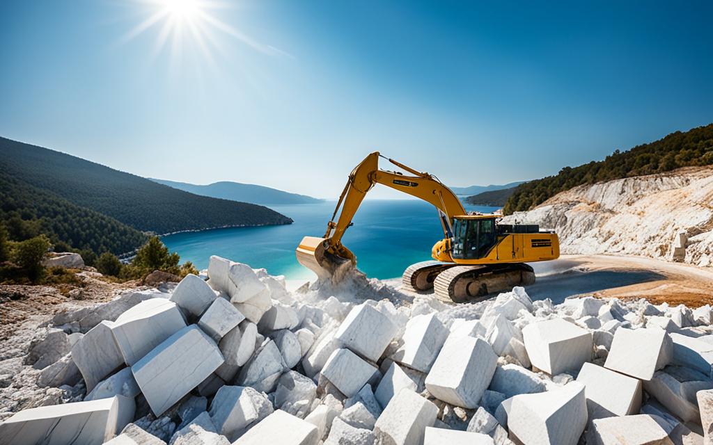 Where does Thassos marble come from?